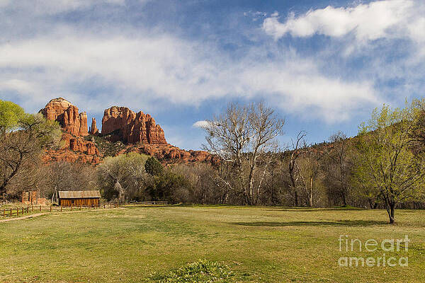 Sky Photograph - Cathedral Rock From The Park by Darcy Michaelchuk