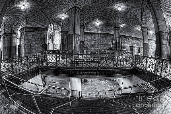 Wall Art featuring the photograph Chambers Street Station II by Clarence Holmes