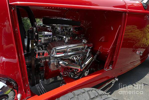 Wall Art featuring the photograph Chrome Engine by Blake Webster