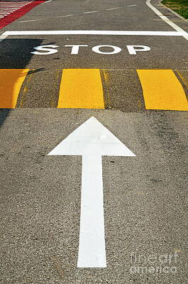 City Photograph - Close-Up Of A Street Sign by Sami Sarkis Photography