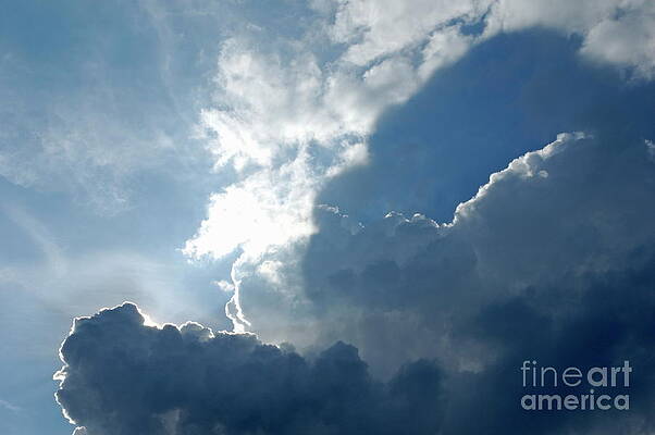 Cloud Photograph - Clouds And Sunlight In The Sky by Sami Sarkis Photography