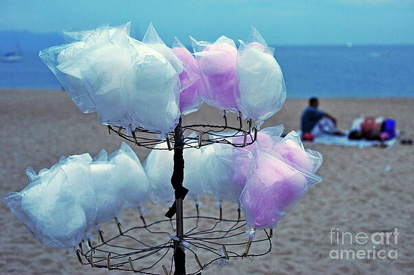 Beach Wall Art featuring the photograph Cotton Candy On Stall by Sami Sarkis Photography