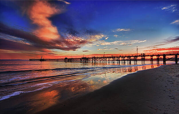 Seascape Photograph - Crystal Sunset by Beth Sargent
