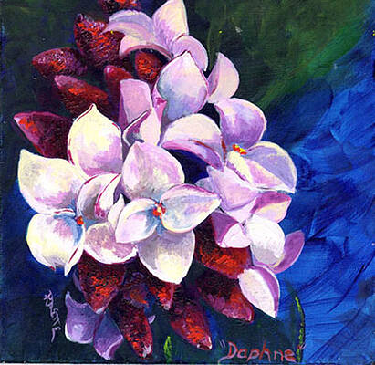 Wall Art featuring the painting Daphne by Raette Meredith