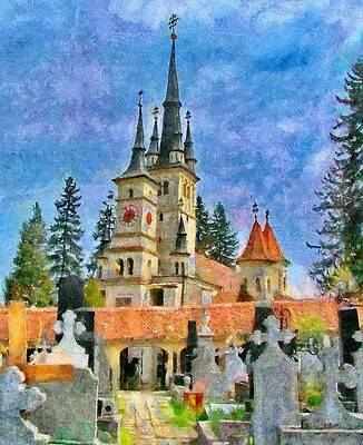 Building Wall Art featuring the painting Death And Life by Jeffrey Kolker