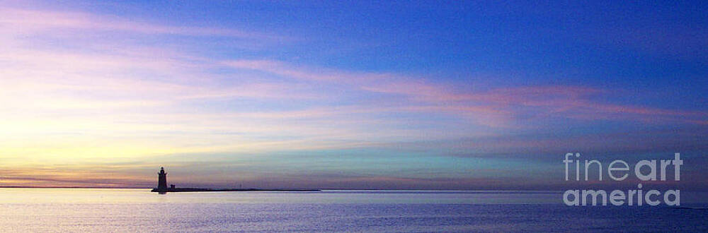 Cape Henlopen Wall Art featuring the photograph Delaware Breakwater Lighthouse - Lewes DE by Roche Fine Art