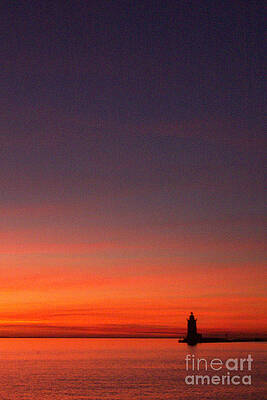Cape Henlopen Wall Art featuring the photograph Delaware Breakwater Lighthouse III - Lewes DE by Roche Fine Art