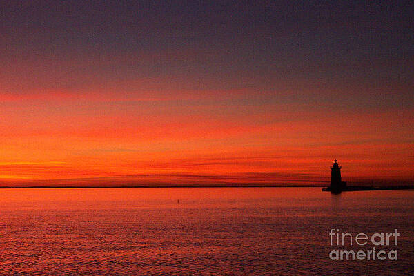 Cape Henlopen Wall Art featuring the photograph Delaware Breakwater Lighthouse IV - Lewes DE by Roche Fine Art