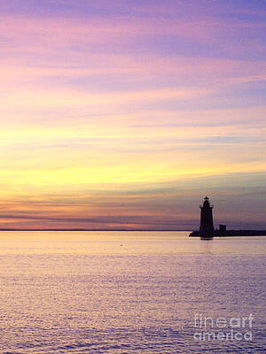 Cape Henlopen Wall Art featuring the photograph Delaware Breakwater Lighthouse V - Lewes DE by Roche Fine Art