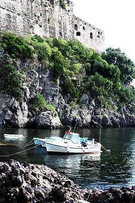 Water Wall Art featuring the photograph Docked At Sea by La Dolce Vita