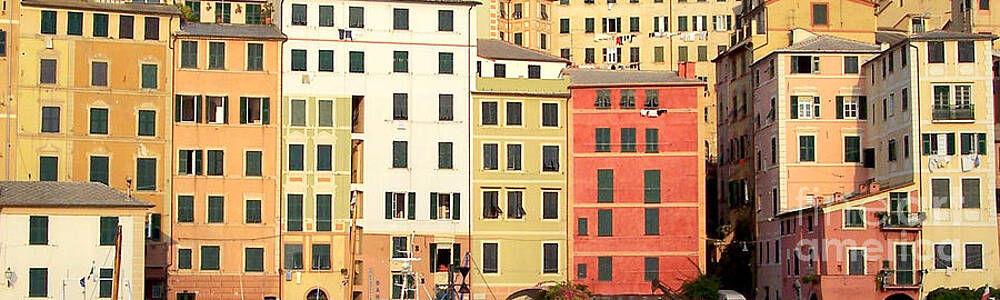 Camogli Wall Art featuring the photograph Facades Of Camogli - Camogli Italy by Roche Fine Art