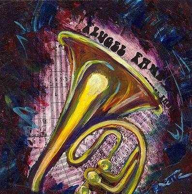 Wall Art featuring the painting Flugel Fancy by Raette Meredith