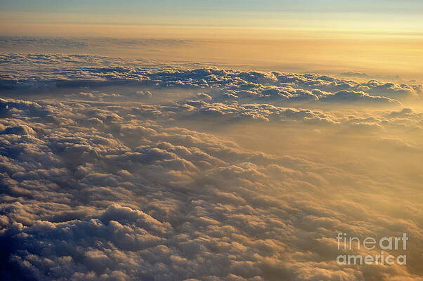 Cloud Photograph - Flying Above Clouds At Sunset by Sami Sarkis Photography