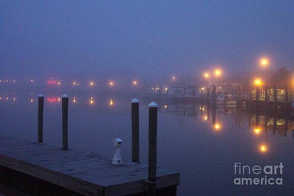 Photograph - Foggy Night On The Lewes-Rehoboth Canal by Roche Fine Art