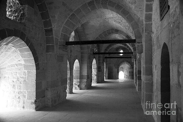 Sky Photograph - Fort Quaitbey Hallways by Darcy Michaelchuk