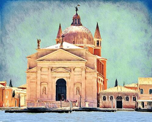 Building Wall Art featuring the painting Il Redentore by Jeffrey Kolker