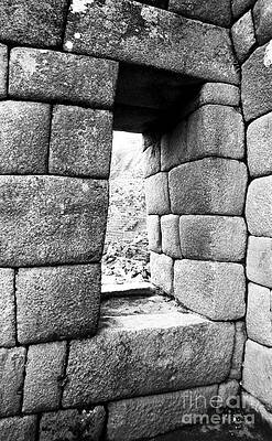 Wall Art featuring the photograph Inca Masonry And Window by Darcy Michaelchuk
