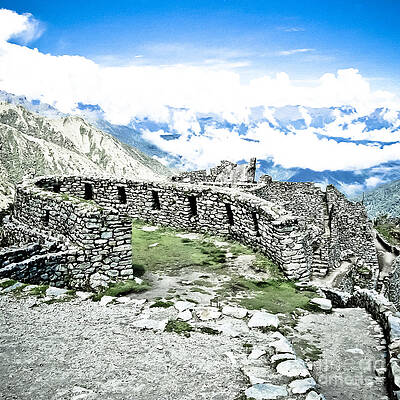 Architecture Photograph - Inca Observatory Ruins by Darcy Michaelchuk