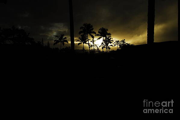 Wall Art featuring the photograph Kauai Storm Sunset by Blake Webster