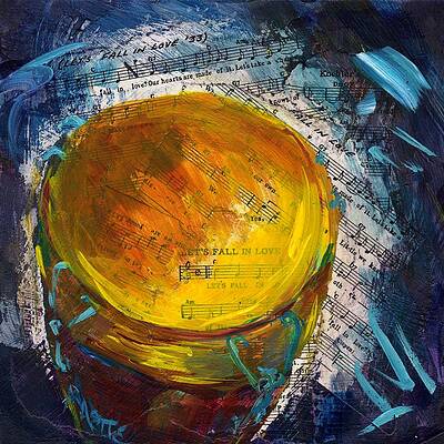 Wall Art featuring the painting Lets Fall In Love by Raette Meredith