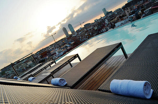 Water Wall Art featuring the photograph Lounging Poolside by La Dolce Vita