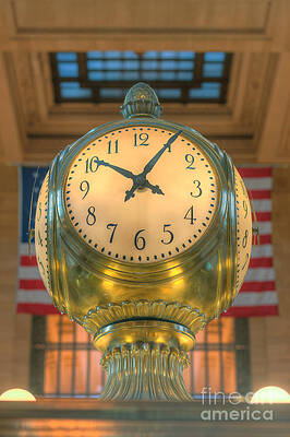 Wall Art featuring the photograph Meet Me At The Clock II by Clarence Holmes