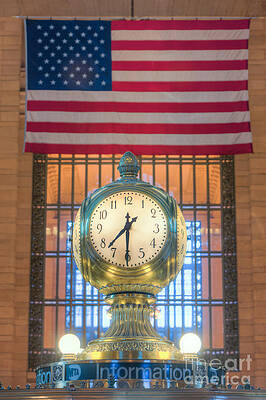 Wall Art featuring the photograph Meet Me At The Clock III by Clarence Holmes
