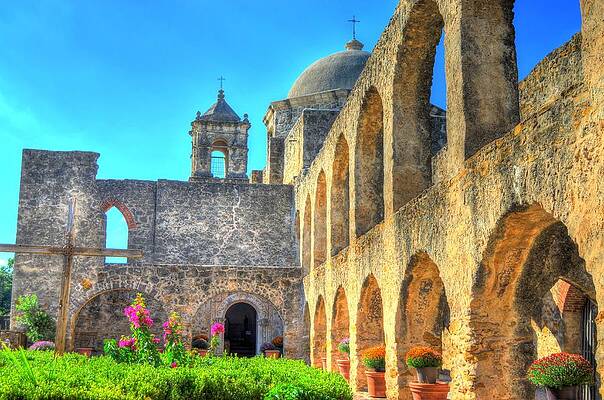 Historic Spanish Mission Architecture Wall Art