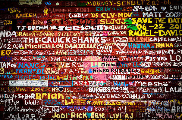 Wall Art featuring the photograph Names On A Barn Wall by Duluth To Door County Photography