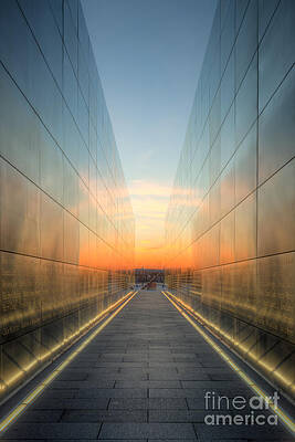 Reflection Wall Art featuring the photograph New Jersey Empty Sky Memorial II by Clarence Holmes