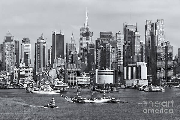 Wall Art featuring the photograph New York City Parade Of Sail II by Clarence Holmes