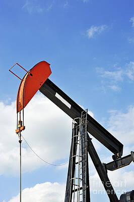 Outdoors Wall Art featuring the photograph Oil Derrick by Sami Sarkis Photography