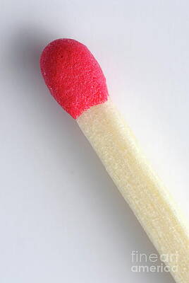 Close Up Photograph - One Matchstick by Sami Sarkis Photography