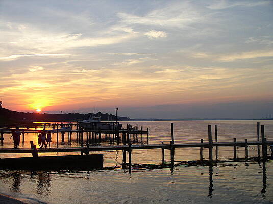 Water Wall Art featuring the photograph Piers Of St. Mary's by La Dolce Vita