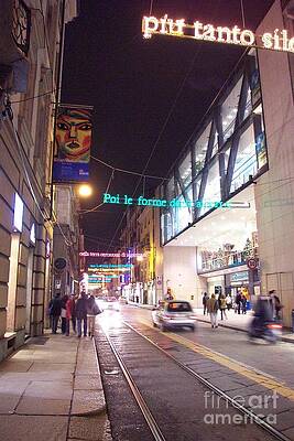 Italy Wall Art featuring the photograph Piu Tanto - Poetry At Christmas - Turin Italy by Roche Fine Art