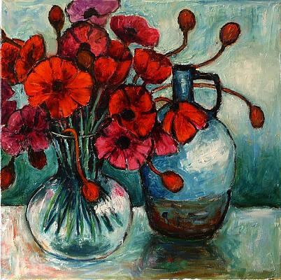 Red Painting - Poppy Day by Jeremy Holton