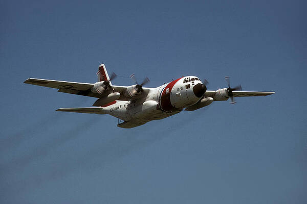 Military Cargo Plane in Flight Photograph