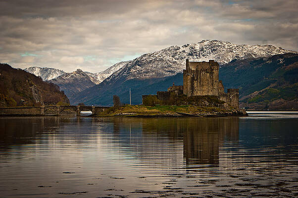Landscape Photograph - Reflection At Eilean Donan by Chris Boulton