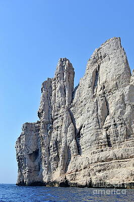 France Photograph - Riou Island Cliffs On Mediterranean Sea by Sami Sarkis Photography