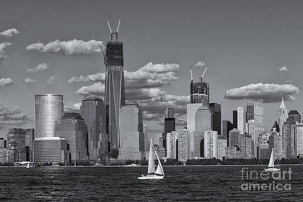 Wall Art featuring the photograph Sailboats On The Hudson VI by Clarence Holmes