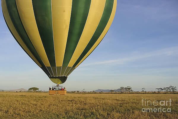 Tanzania Photograph - Seringetti Hot Air Baloon Take Off by Darcy Michaelchuk
