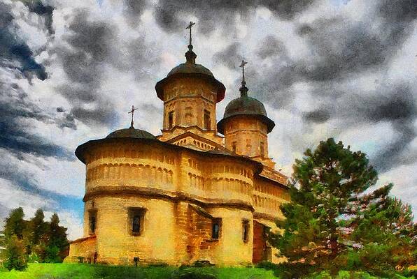 Building Wall Art featuring the painting Shelter From The Coming Storm by Jeffrey Kolker