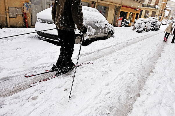 City Photograph - Skiing In The Streets Of Marseille by Sami Sarkis Photography