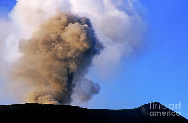 Wall Art featuring the photograph Smoke Coming From Yasur Volcano by Sami Sarkis Photography