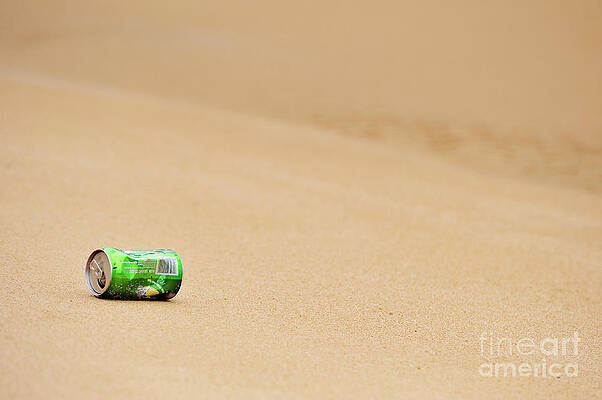 Beach Wall Art featuring the photograph Soda Can On Beach by Sami Sarkis Photography
