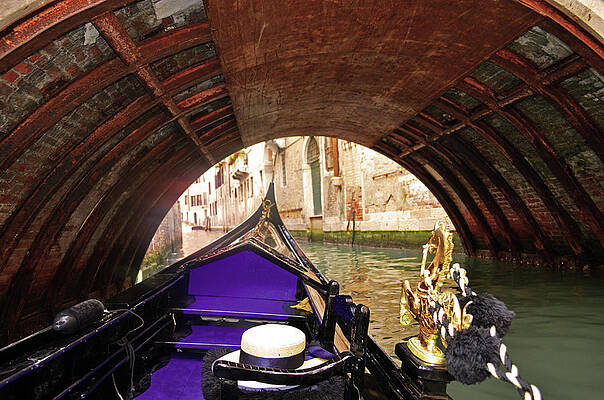 Boat Photograph - Streaking Through The Grand Canal by La Dolce Vita