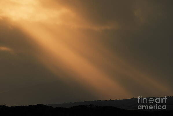 Outdoors Wall Art featuring the photograph Sunbeams Through Clouds At Sunrise by Sami Sarkis Photography