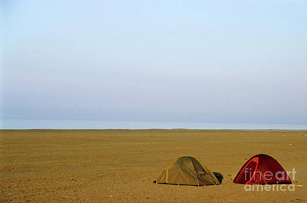 Beach Wall Art featuring the photograph Tents On Piemanson Beach by Sami Sarkis Photography