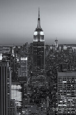 Wall Art featuring the photograph Top Of The Rock Twilight VI by Clarence Holmes