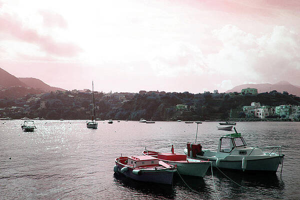 Water Wall Art featuring the photograph Tre Boats by La Dolce Vita